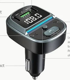 Dual-Port Car Bluetooth Adapter